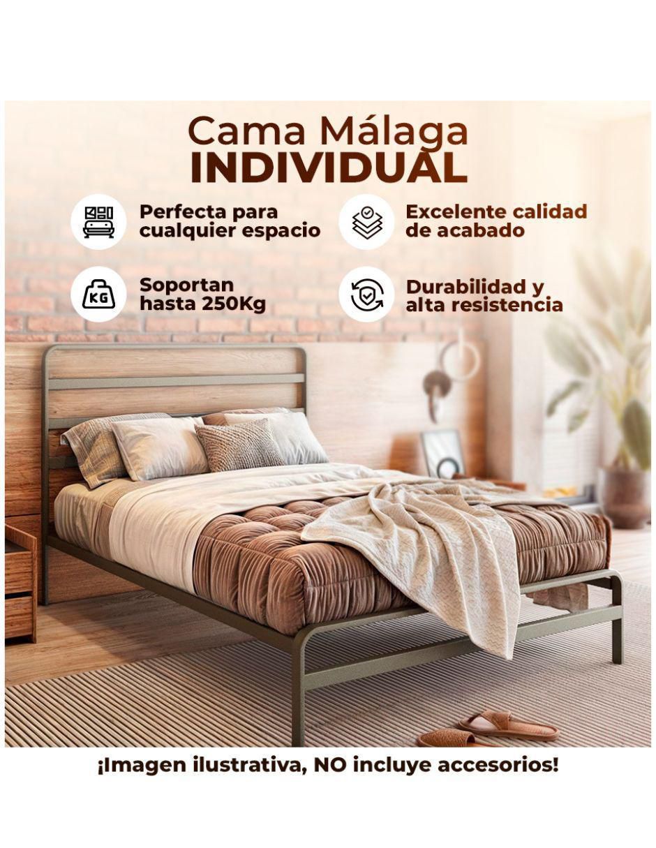 Cama Industrial de acero individual 4