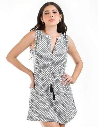 Vestido corto casual para mujer
