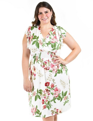Vestido a la rodilla casual para mujer