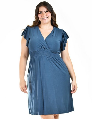 Vestido a la rodilla casual para mujer