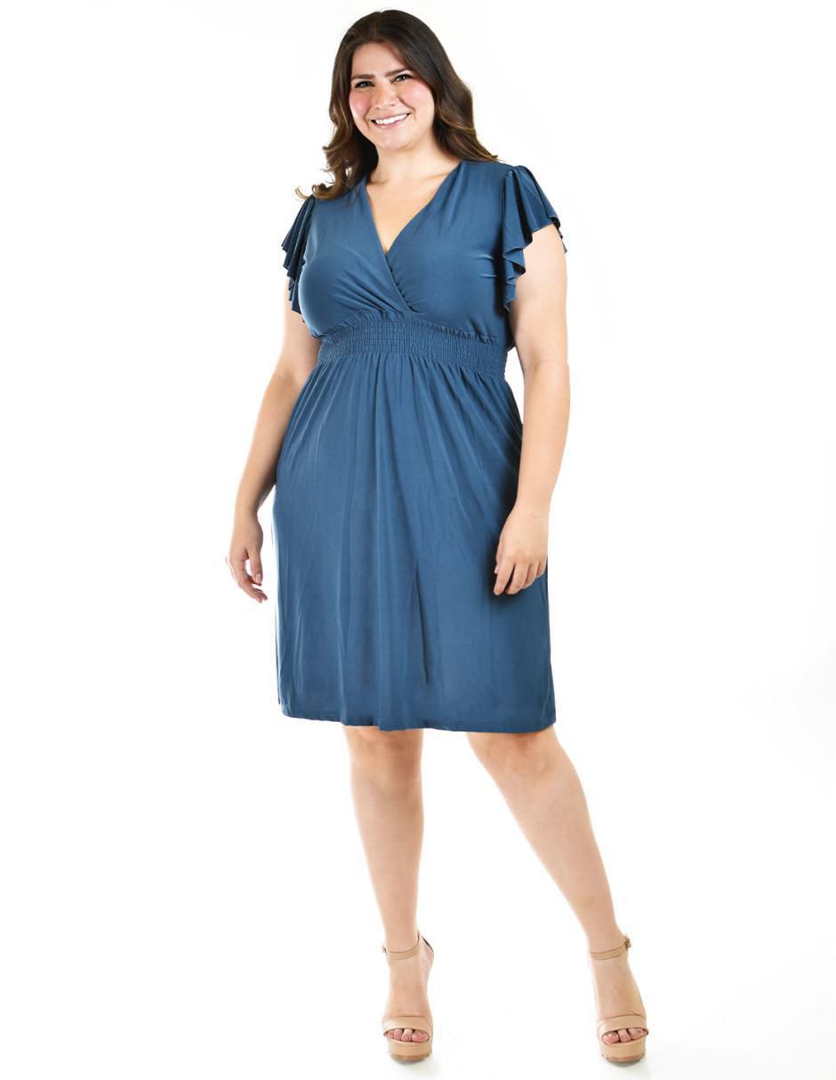 Vestido a la rodilla casual para mujer 2