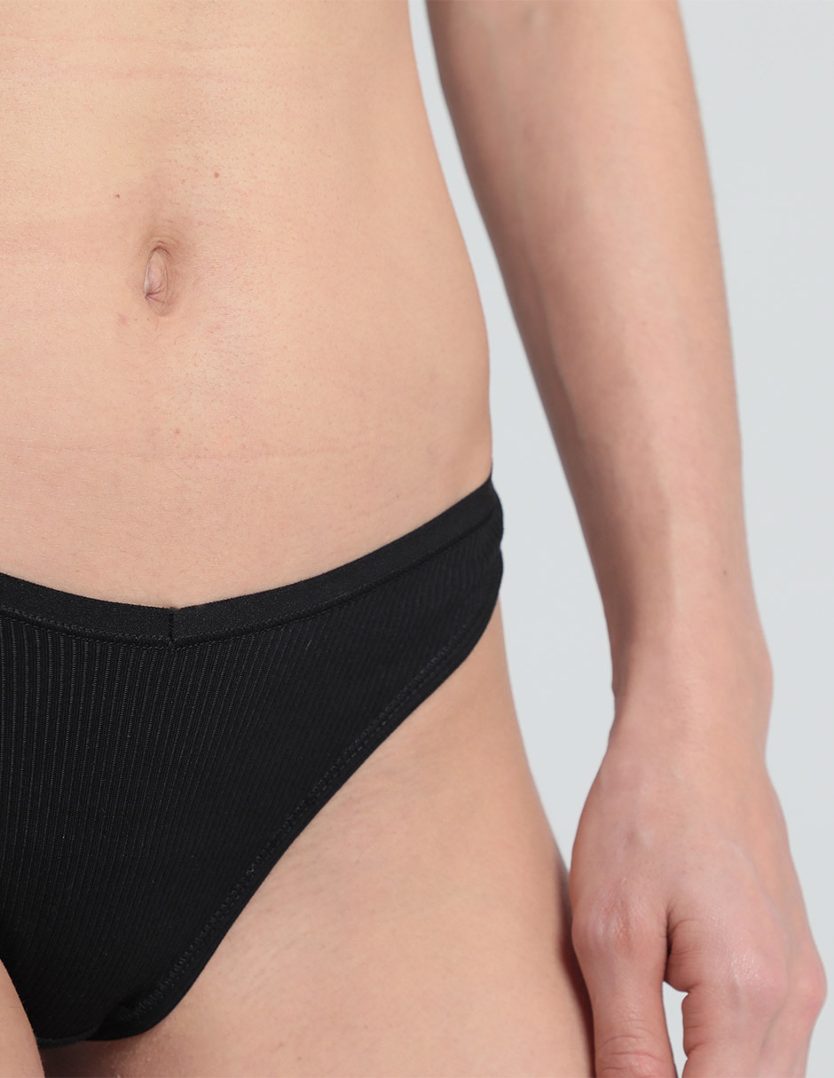 TANGA ABSOLU CON 3 PZAS, CH, NEGRO