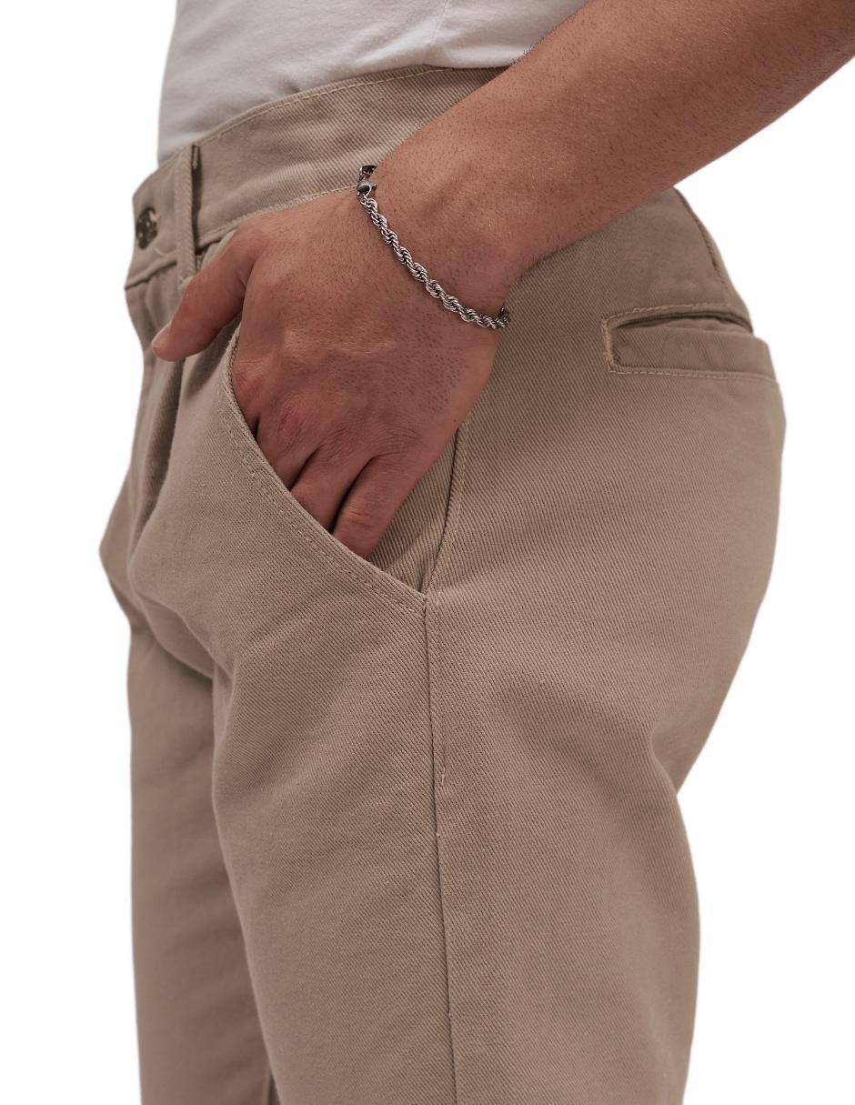 Jeans slim lavado claro para hombre 6