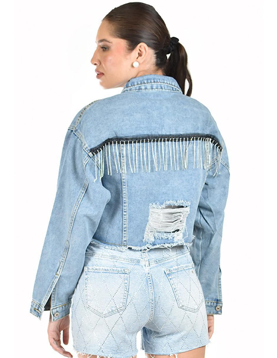 Chamarra de mezclilla para mujer