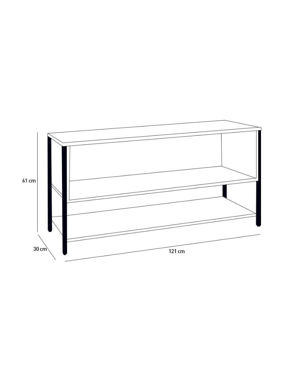 Mueble de TV armable de madera 8