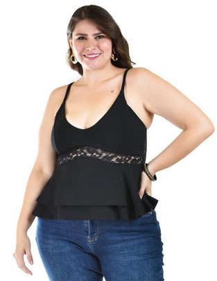 Blusa de tirantes Roman Fashion para mujer