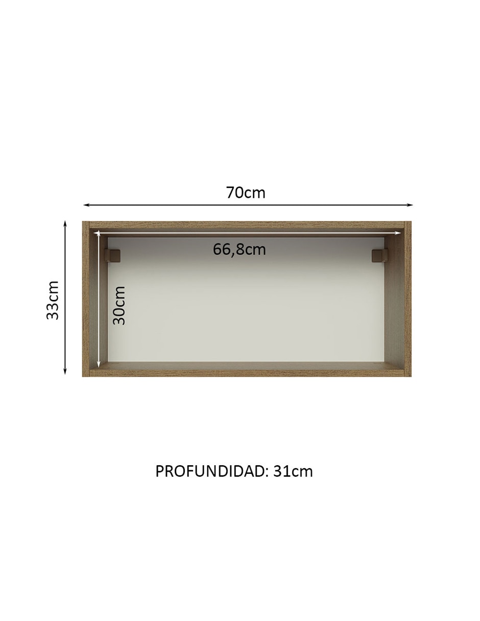 Alacena armable Glamy de MDP 10