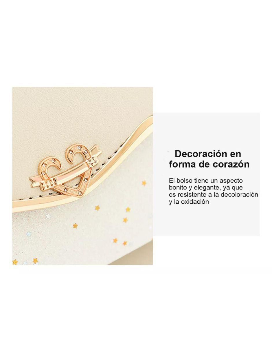 Bolsa crossbody Whitegold de cuero para mujer
