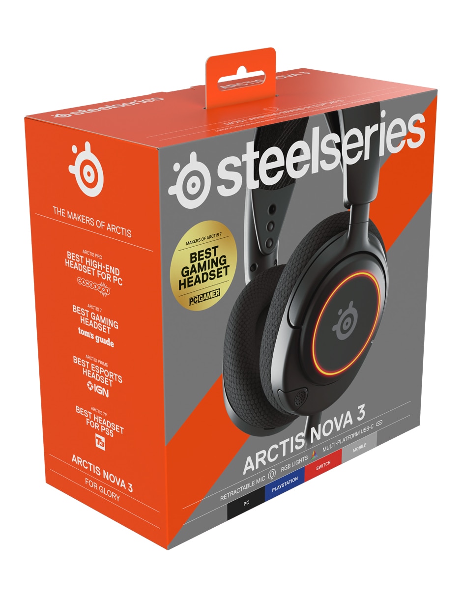 Audífonos de diadema Arctis Nova 3 alámbricos con cancelacion de ruido 5