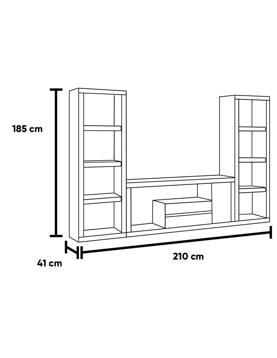 Mueble de TV armable Erandio de MDF 5