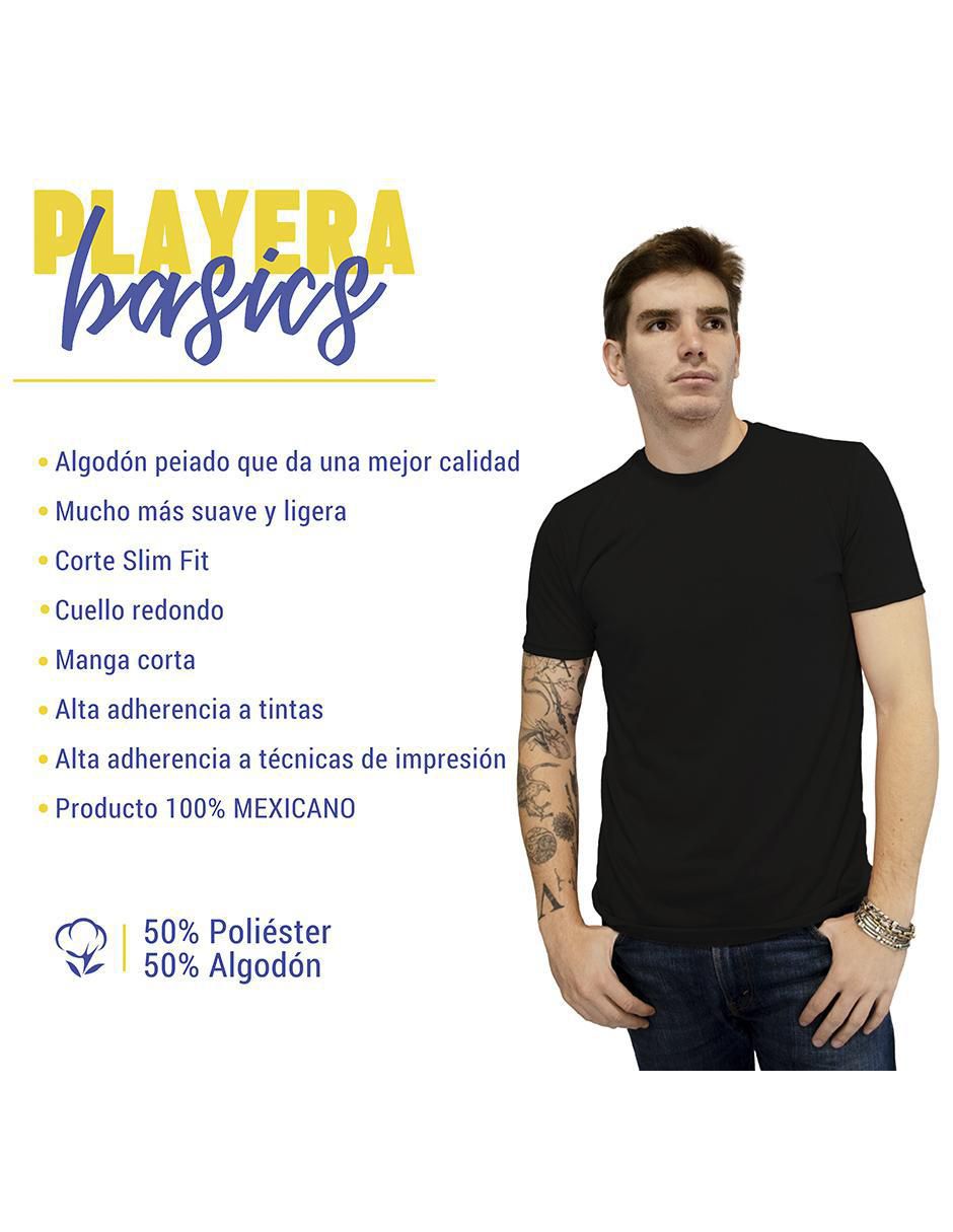 Playera cuello redondo para hombre