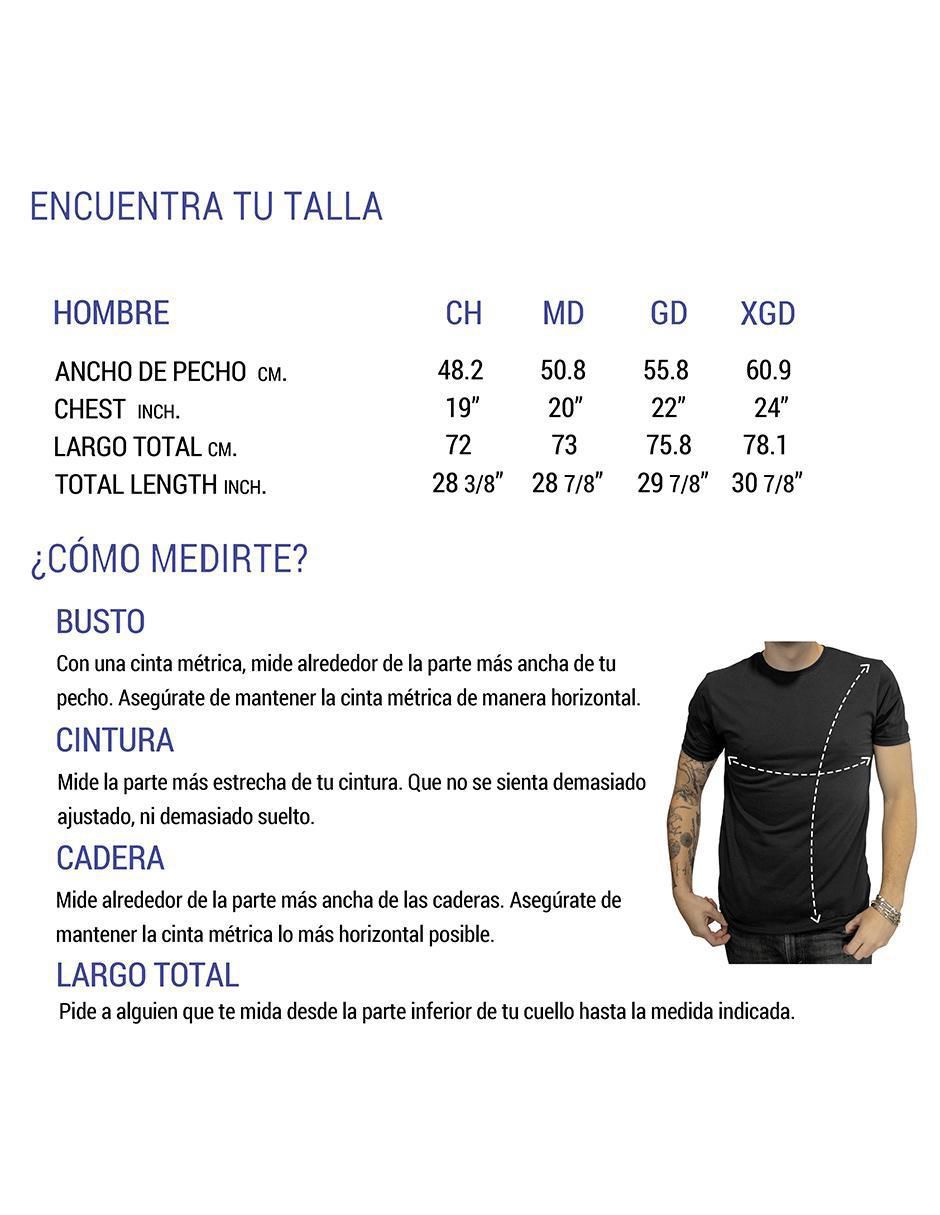 Playera cuello redondo para hombre