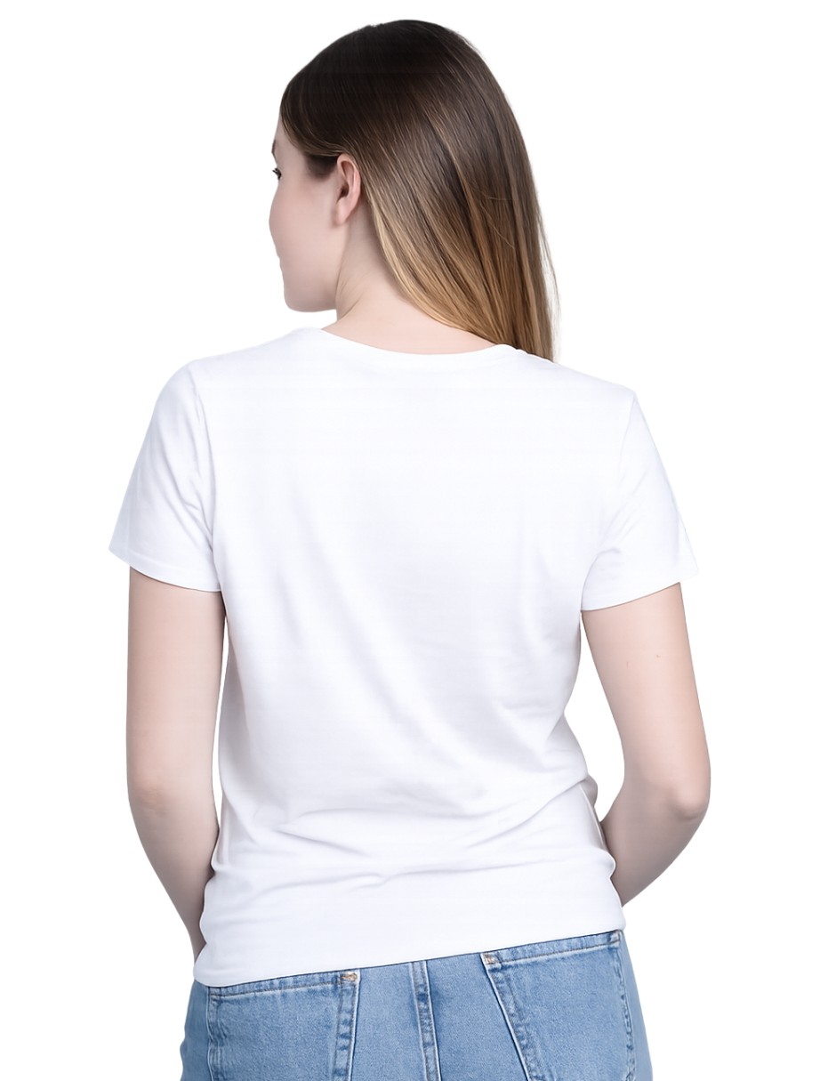 Playera manga corta Feng Shui Arbol cuello redondo para mujer 8