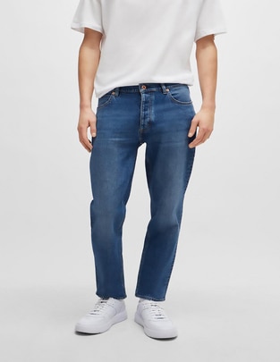 Jeans carpenter straight deslavado para hombre Jeans carpenter straight deslavado para hombre
