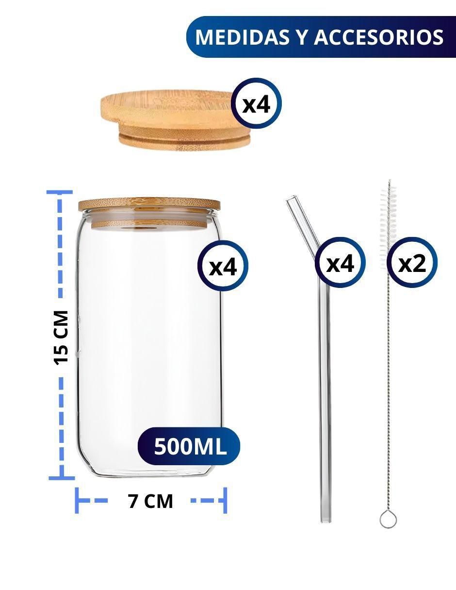 Set vaso Doble Pack de cristal con 4 piezas 8