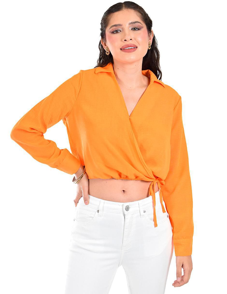 Blusa manga larga para mujer