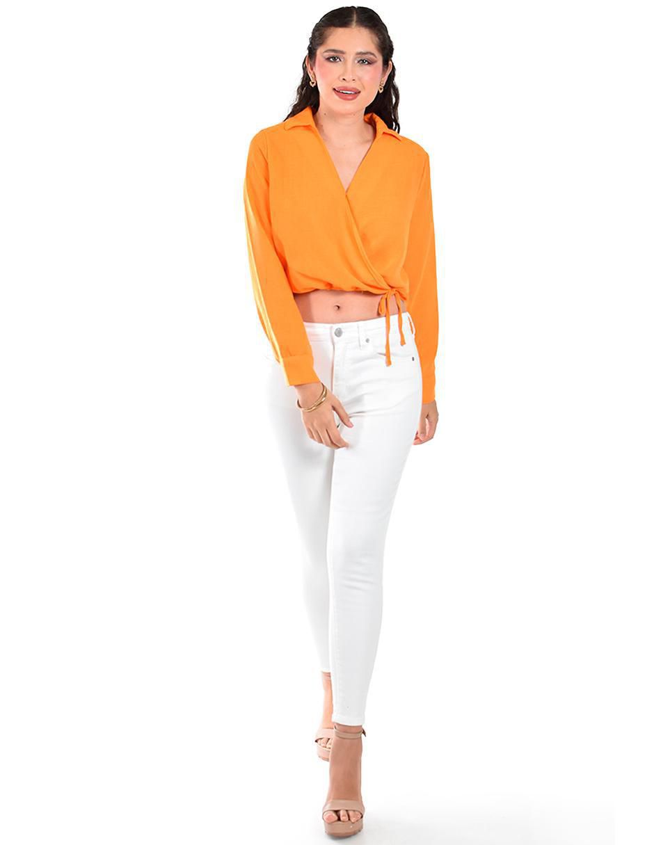Blusa manga larga para mujer