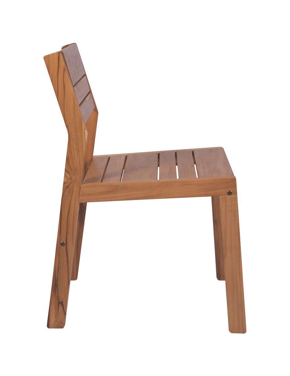 Silla Verona de madera teca