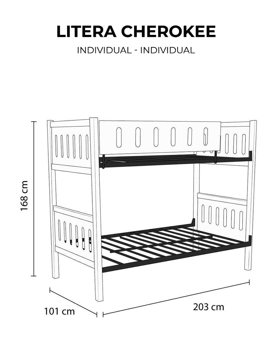 Litera Cherokee de MDF Individual 5