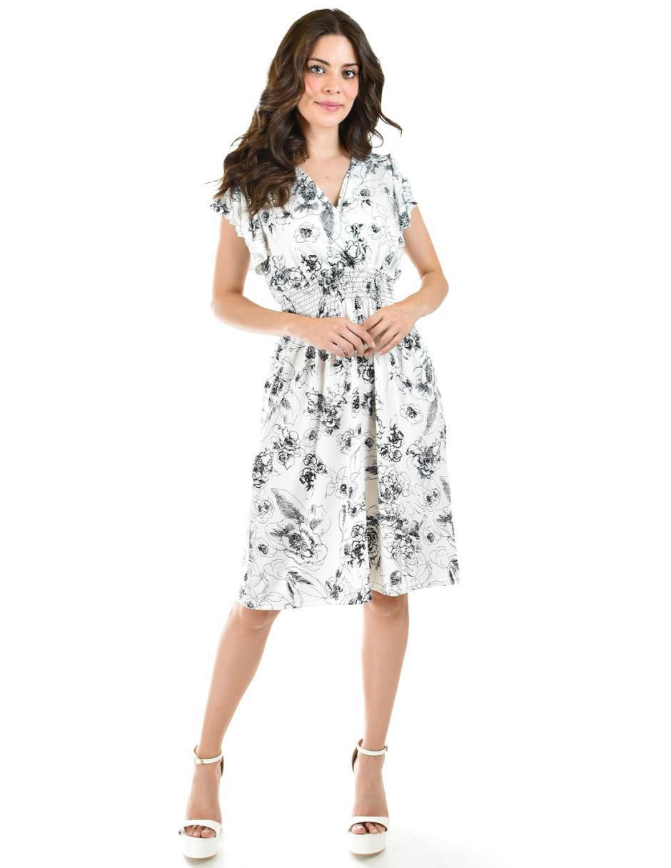 Vestido a la rodilla casual para mujer