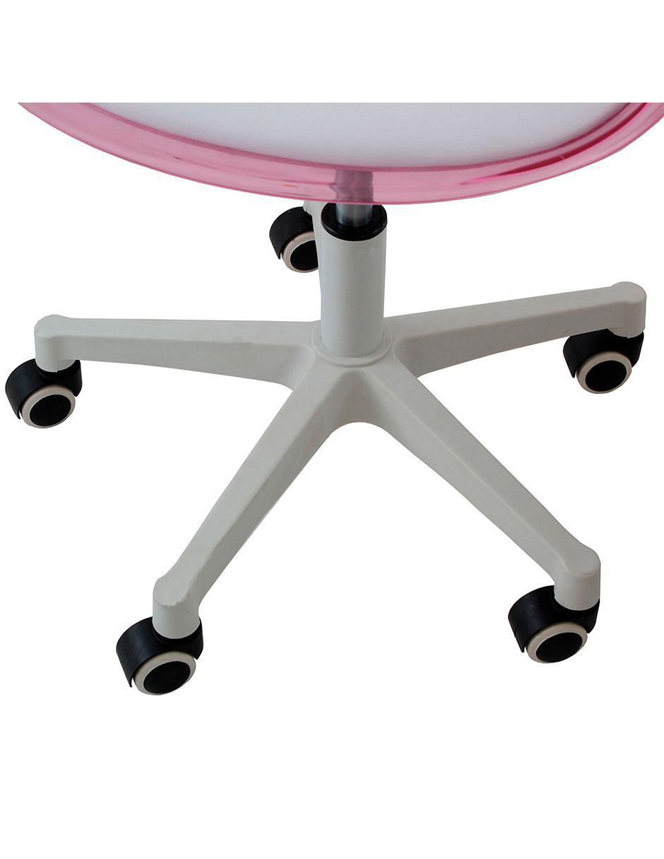 Silla Hug Rosa de metal 5