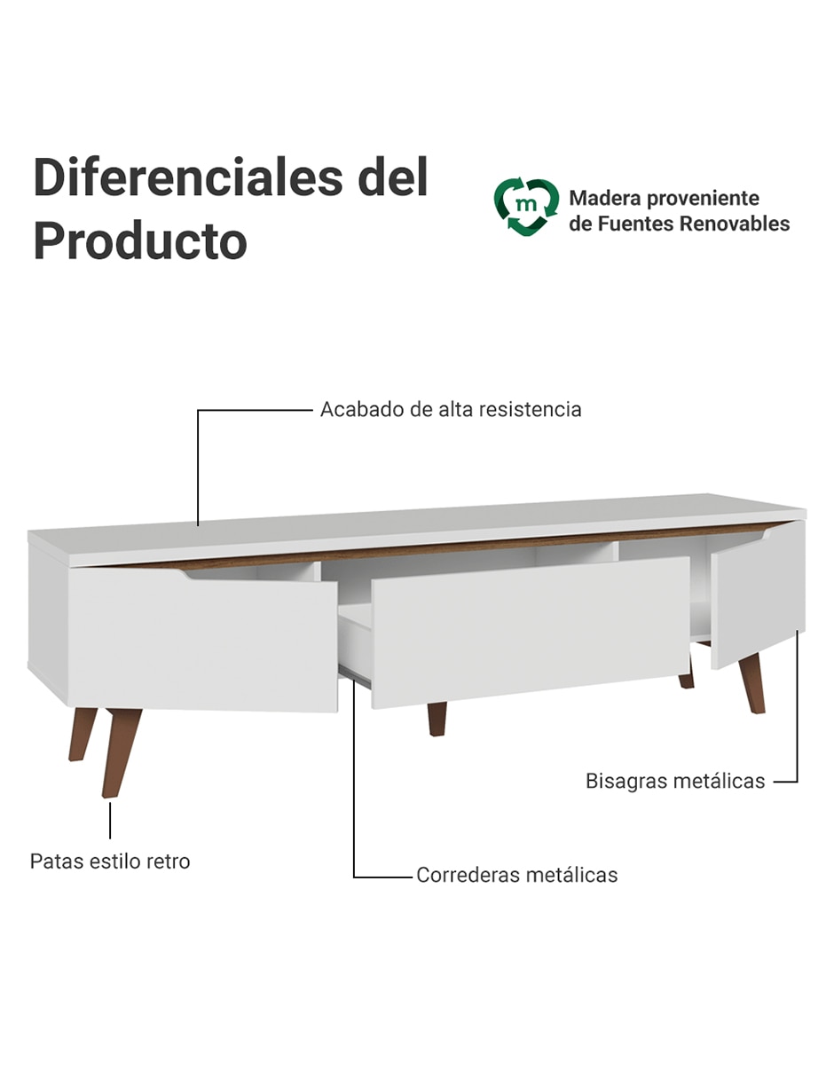 Mueble de TV armable Reims Madesa de MDP