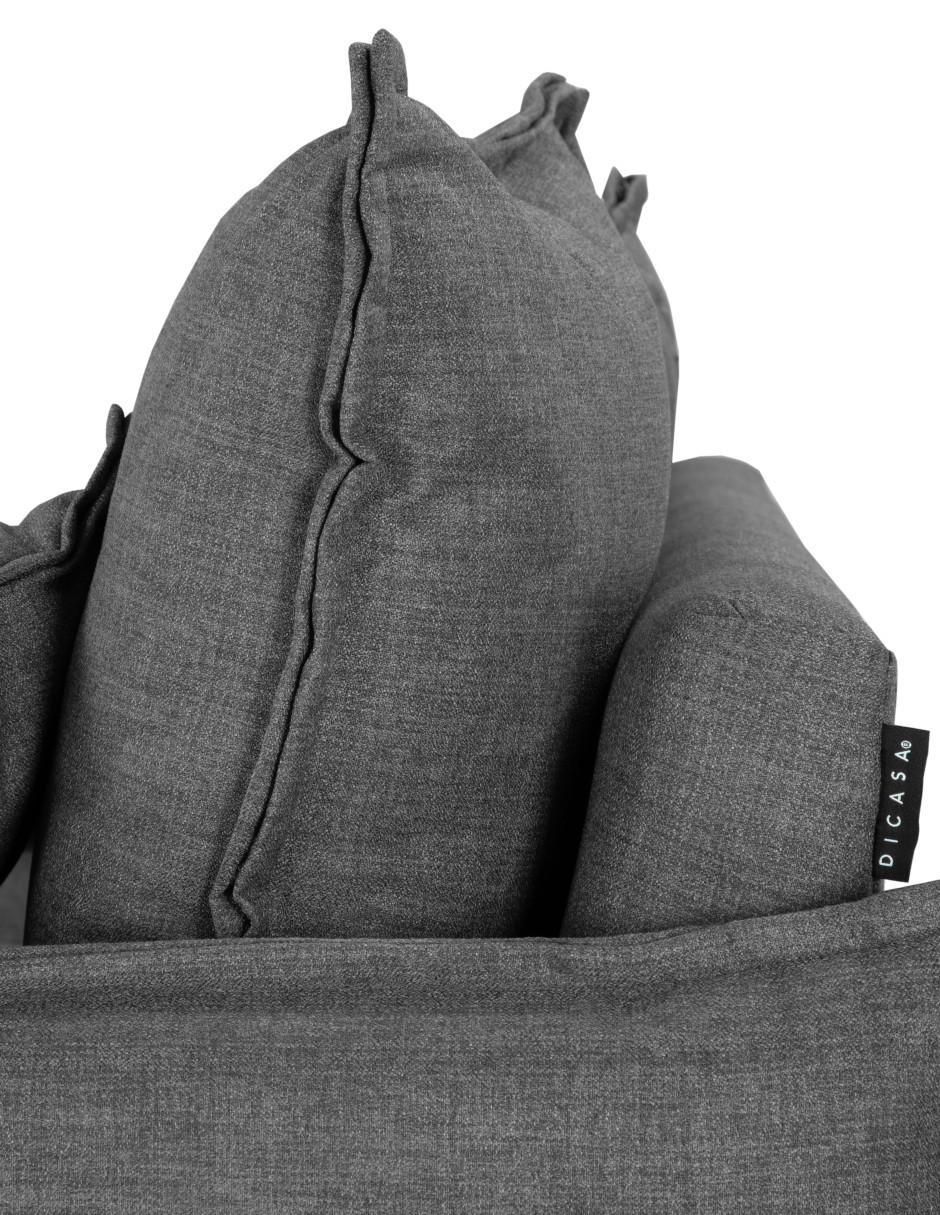 Chaise lounge Milo de tela 5