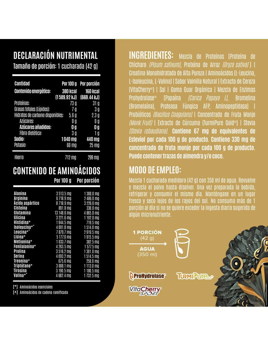 Proteína Vegetal Falcon Performance Golden sabor vainilla de 1.9 kg 2