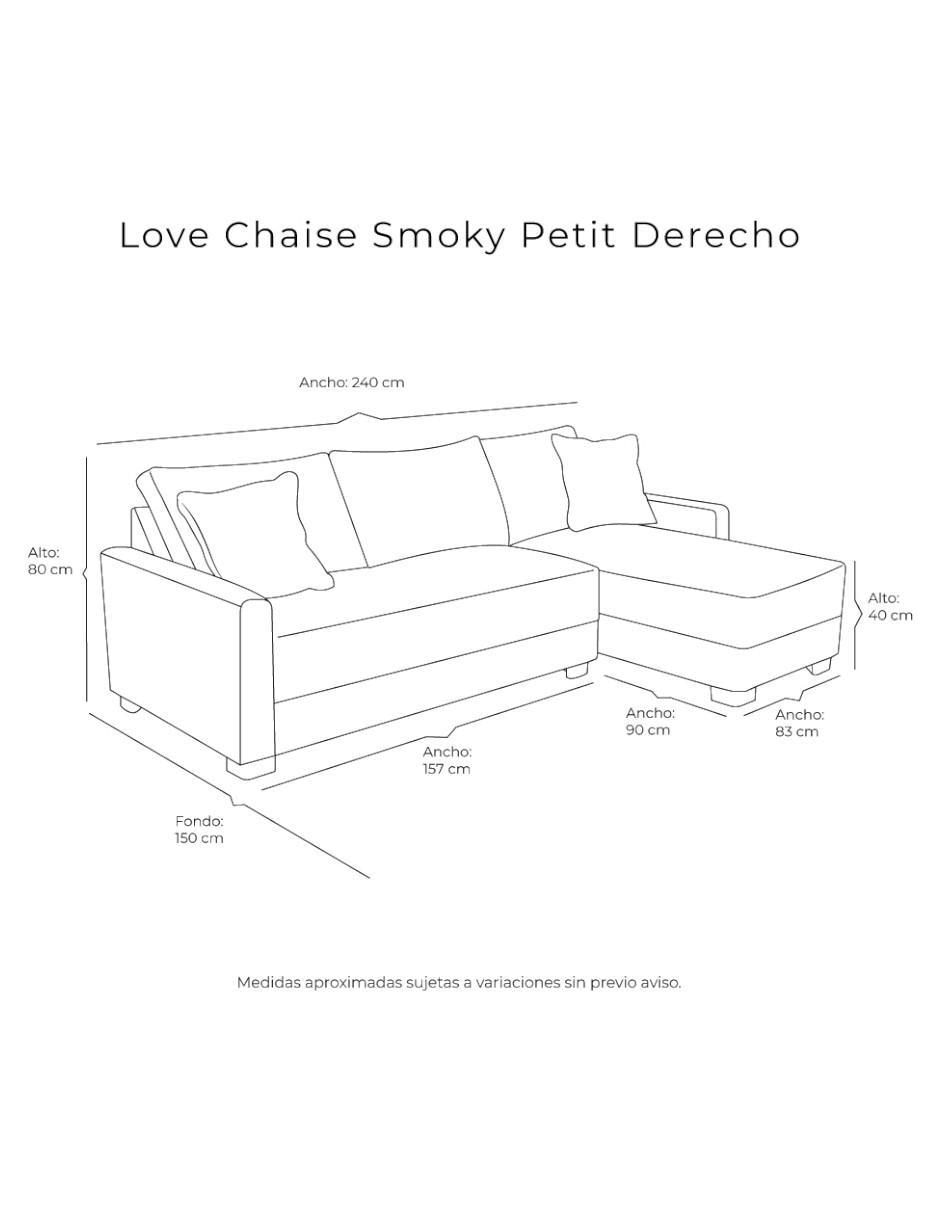 Chaise lounge Smoky Petit de tela 9