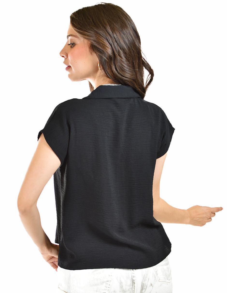 Blusa Roman Fashion manga corta para mujer