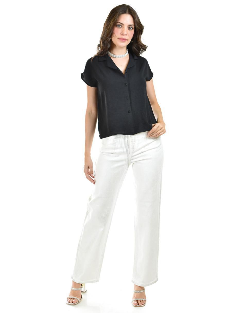 Blusa Roman Fashion manga corta para mujer