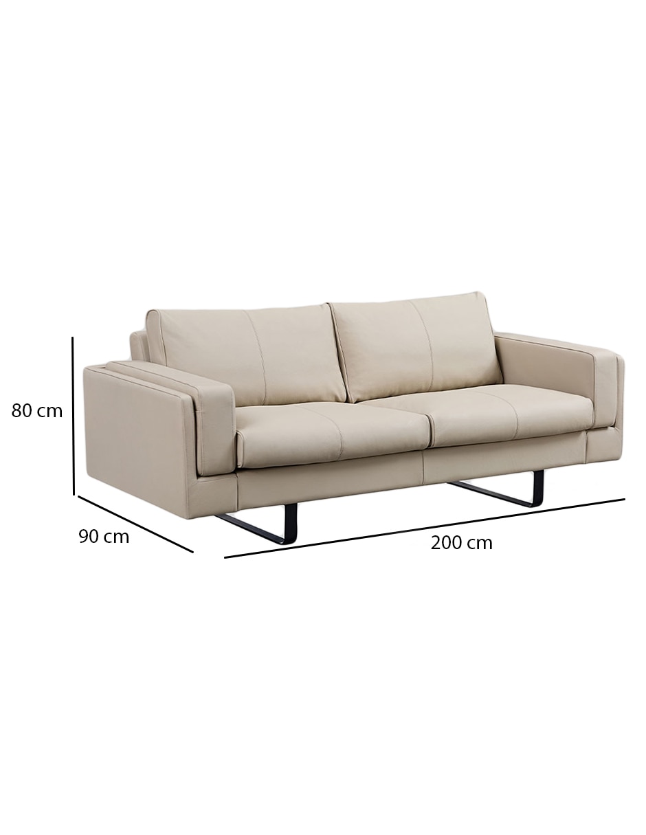 Love seat Galileo de piel 9