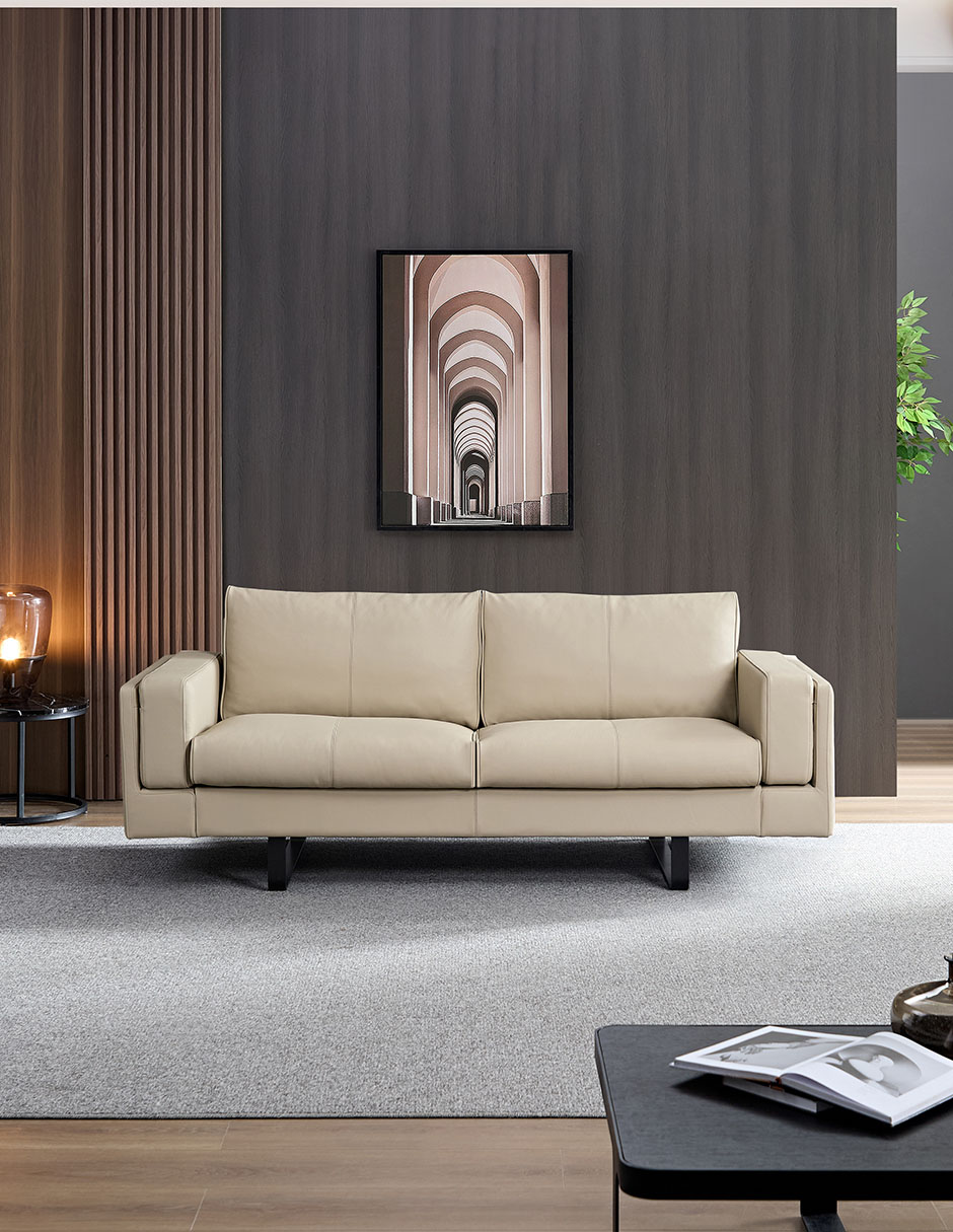 Love seat Galileo de piel 6