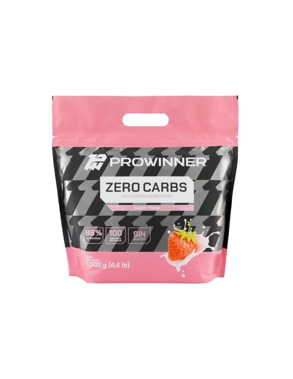 Suplemento Zero carbs con proteína de suero de leche sabor fresa de 2 kg Suplemento Zero carbs con proteína de suero de leche sabor fresa de 2 kg