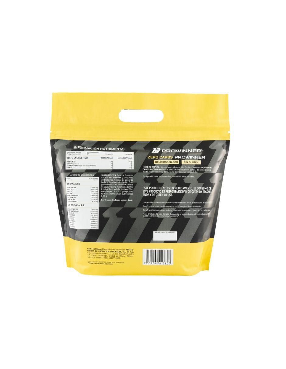 Suplemento Zero carbs con proteína de suero de leche sabor vainilla de 2 kg 4