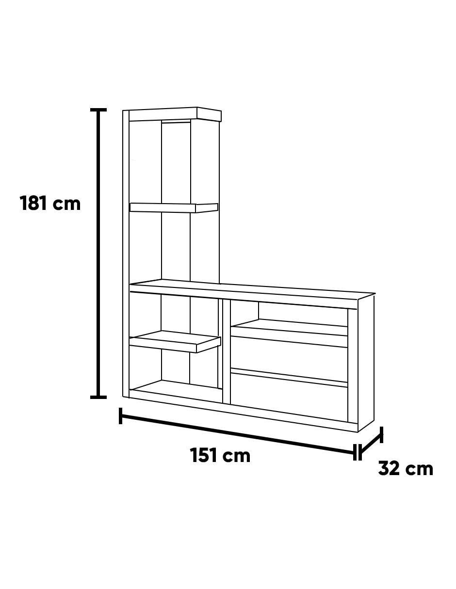 Mueble de TV armable Erandio de MDF 5