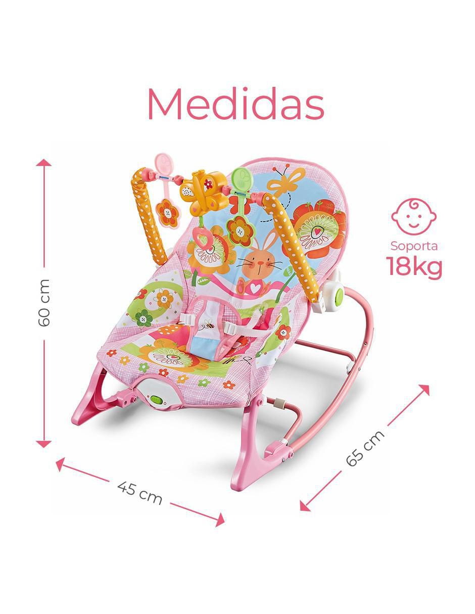 Mecedora eléctrica Baby Chair Likëpink de algodón