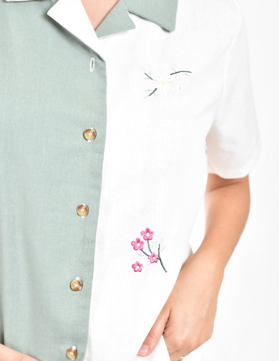 Blusa manga corta para mujer 8