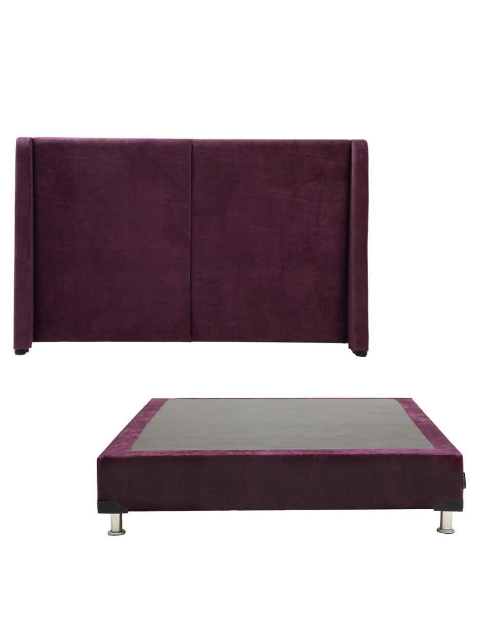 Cama milan velvet de madera pino Cama milan velvet de madera pino