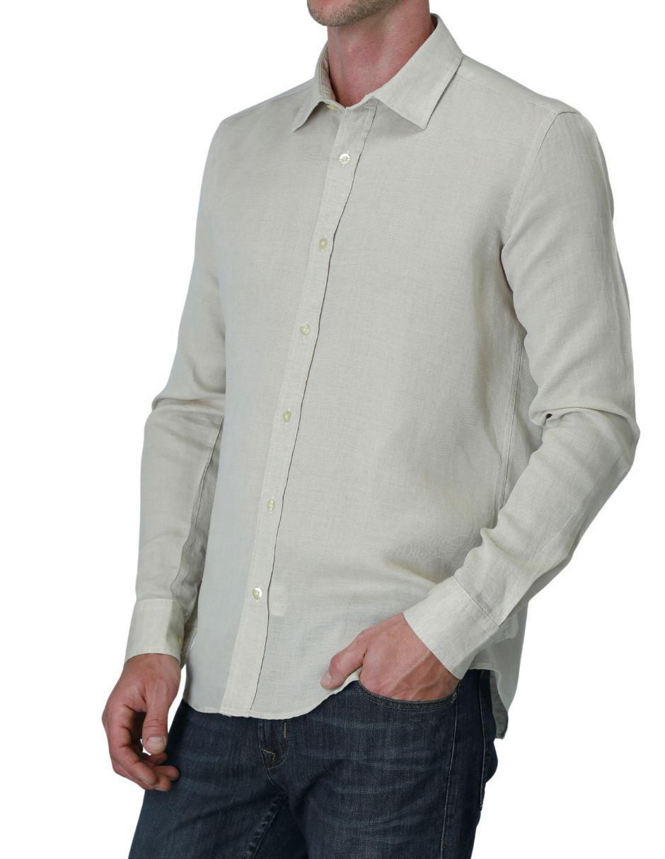 Camisa casual manga larga para hombre