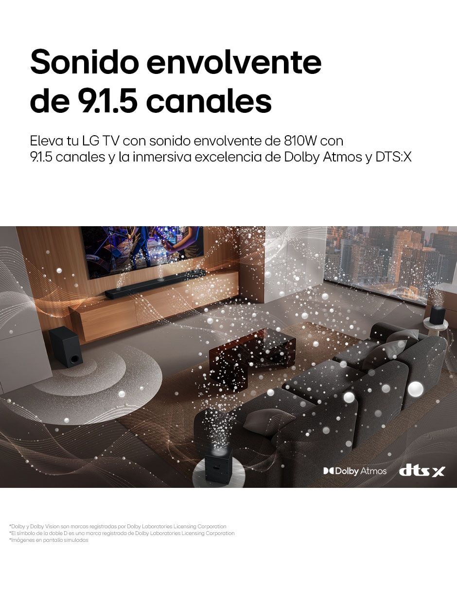 Barra de sonido S95Tr con subwoofer 7