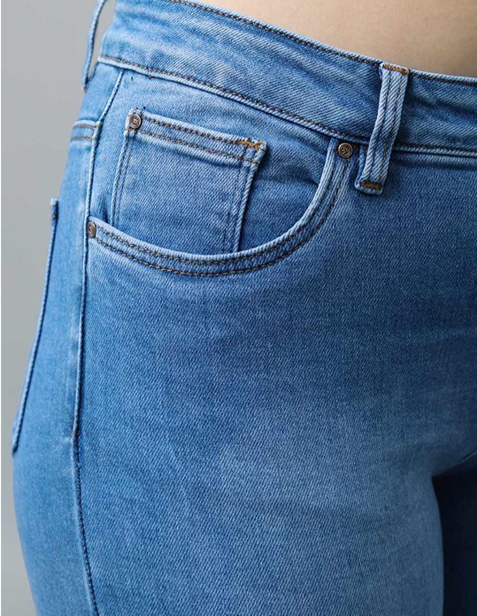 Jeans skinny j-dff-1272-claro para mujer 4