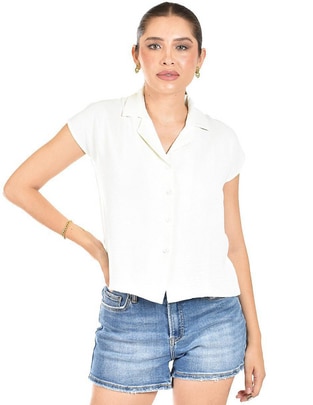 Blusa manga corta para mujer 1