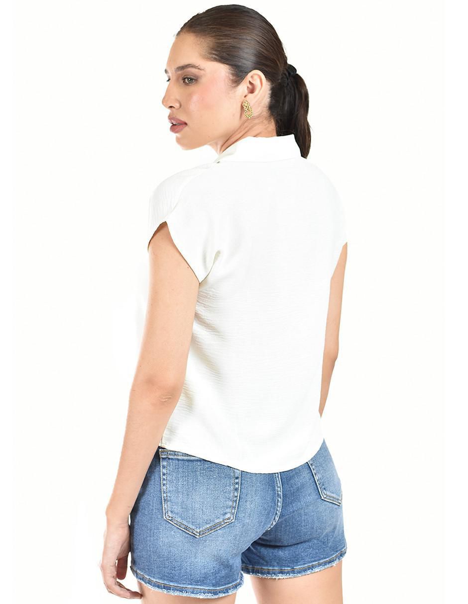 Blusa manga corta para mujer 7