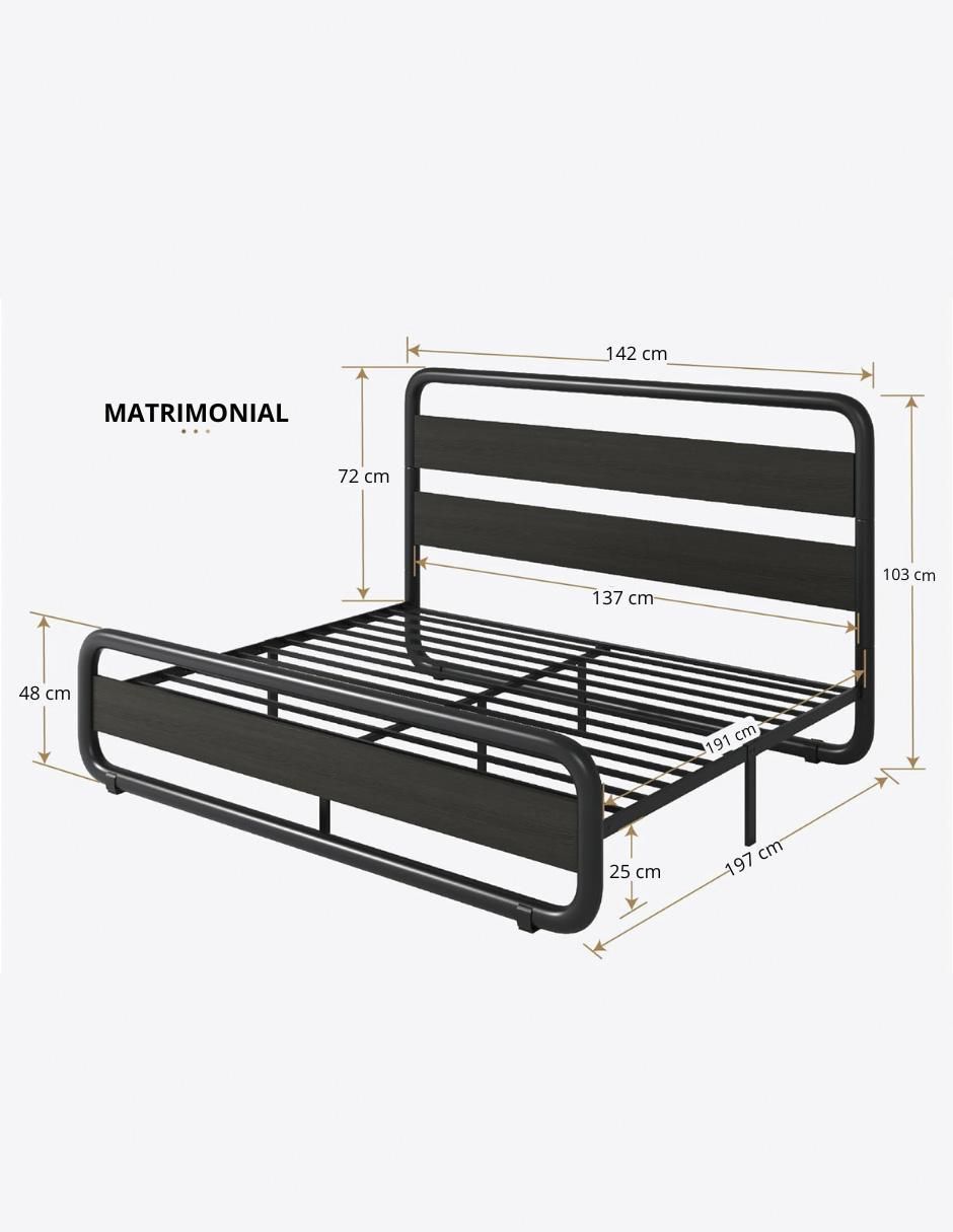 Base para cama de metal 6