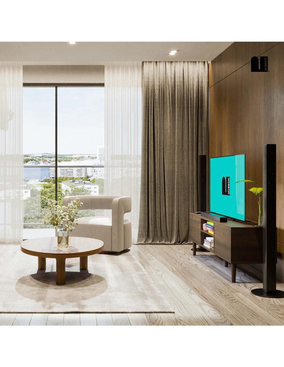 Mueble de TV armable Ravena de MDF 2