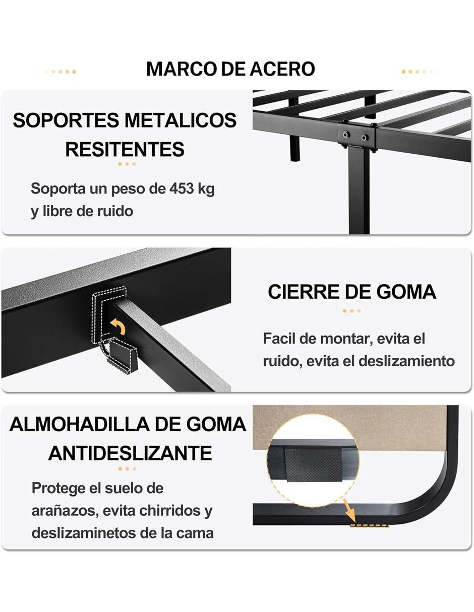 Base para cama de metal 3