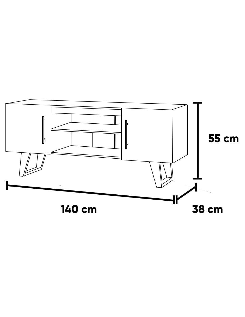 Mueble de TV armable Uncella de MDF 5