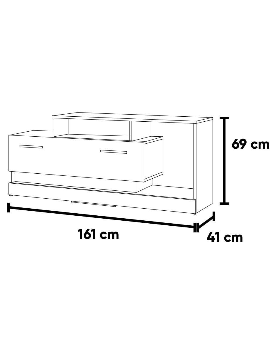 Mueble de TV armable Becedas de MDF 5