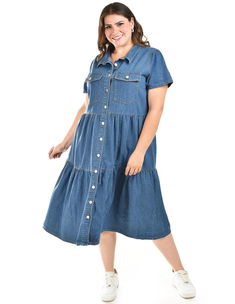 Vestido midi casual para mujer